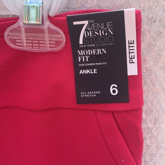 7th Ave Pink Ankle Pants w/tags - Picture 2 of 4
